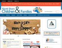 Tablet Screenshot of northshorefamilies.com